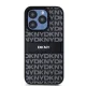 DKNY iPhone 15 Pro vāciņš Mono Stripe & Metal Logo, melns