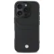 BMW Sign Leather Cardslot vāciņš iPhone 16 Pro Max ar kartes kabatiņu, melns