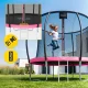 Dārza batuts bērniem 4FIZJO PRO 252 cm 8FT, rozā un melns