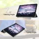 Samsung Galaxy Tab A 10.5 (SM-T590 T595) Trifold Stand PU Leather Hard Protective Cover Case, Black | Planšetes...