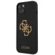 Guess GUHCP13SLS4GGBK Silicone 4G vāciņš iPhone 13 mini, melns