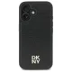 Vāciņš DKNY Repeat Pattern Stack Logo MagSafe iPhone 16, melns