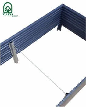 Paaugstinātā dārza dobe Klasika Woodlook, 150x75x30 cm, pelēka