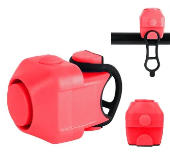 Elektriskais velosipēda zvans AG496C, sarkans