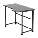 Maclean MC-1250 L/B saliekams L-veida galds, 100x65cm, melns