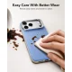 ESR Atelier Kickstand MagSafe vāciņš iPhone 18 Pro Max / 17 Pro Max, gaiši zils