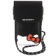 Hello Kitty Leather Hiding Kitty Cord pleca somiņa, melna