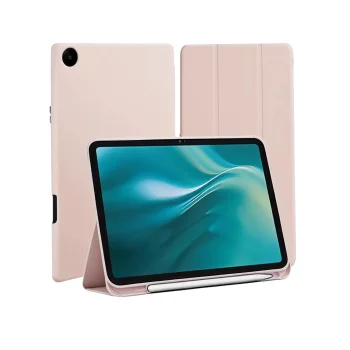 Etteri atverams vāciņš Samsung Galaxy Tab A9+ / A11+ 11" gaiši rozā