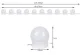 Izoxis LED spuldzes spogulim / grima galdam, 10 gab., USB