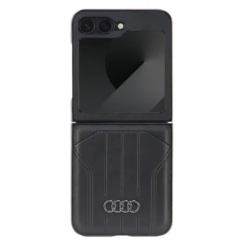 Audi Synthetic Leather MagSafe vāciņš Samsung Galaxy Z Flip 6 Melns