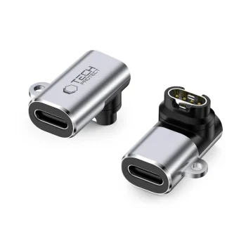 Tech-Protect Ultraboost USB-C leņķa adapteris Garmin pulkstenim, pelēks