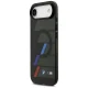 BMW M IML Metal Buttons Tricolor Lines MagSafe vāciņš iPhone Air, melns