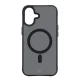 3mk iPhone 16 vāciņš Smoke MagCase ar MagSafe, puscaurspīdīgs