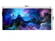 Datorgalda Klaviatūras Paklājs Peles Paliktnis Kosmoss ar Apgaismojumu LED RGB, 30x80cm | Computer Table Carpet Mat...