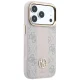 Guess 4G Stripe Round and Classic Logos MagSafe vāciņš priekš iPhone 17 Pro Max / 18 Pro Max, rozā