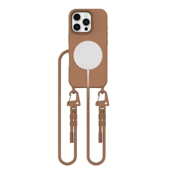 Tech-Protect iPhone 16 Pro vāciņš MagNecklace MagSafe, brūns