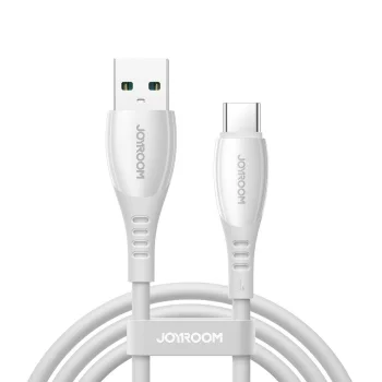 Joyroom S-A59 Vibrant Series USB-A uz USB-C kabelis 3A 1.2m, balts