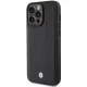 BMW Leather Diamond Pattern vāciņš iPhone 15 Pro Max, melns
