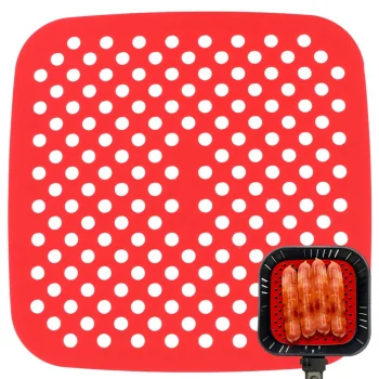 Silikona ieliktnis Air Fryer karstā gaisa friterim, kvadrātveida, 21cm