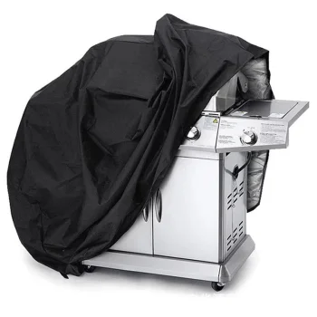 Ūdensizturīgs Pārklājs Pārsegs BBQ Grilam 190 x 71 x 117 cm, Melns | Waterproof BBQ Grill Tarpaulin XL Cover