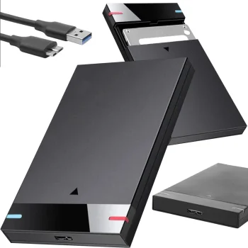 Ārējais diska korpuss 2.5" HDD / SSD, USB 3.0 SATA, melns
