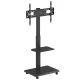Ergo Office ER-304 B TV statīvs uz riteņiem, 37-75\", 50kg, VESA 600x400, Melns
