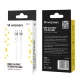 Wozinsky WSTCC2 USB-C uz USB-C PD 65W kabelis 2 m balts