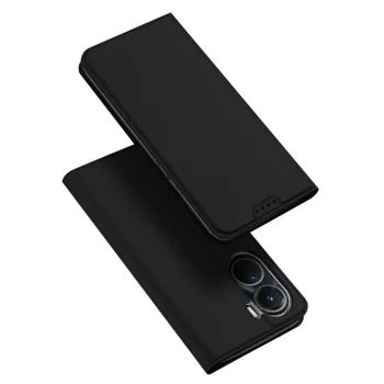 Dux Ducis Skin Pro atverams vāciņš Vivo Y16 / Y02s, melns