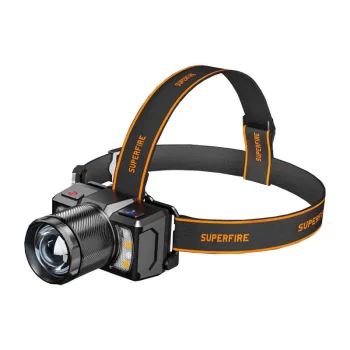 Superfire HL25 galvas lukturis, 700lm, USB-C