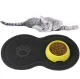 Neslīdošs Suņu Kaķu Mājdzīvnieku Trauku Paklājiņš, Melns | Dog Cat Bowl Mat