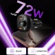 Auto lādētājs Tech-Protect CC06 ar FM raidītāju, 3 porti PD 72W, melns