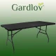 Gardlov saliekams dārza galds, 180 cm, melns