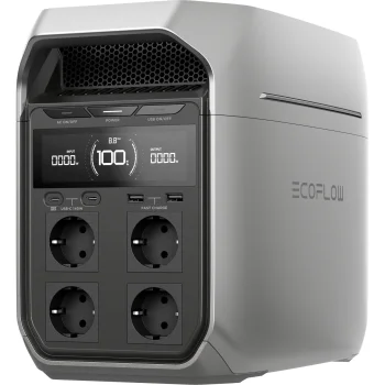 Pārnēsājamā spēkstacija EcoFlow DELTA 3 Plus, 1024 Wh, 1800 W, sudraba