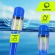 4Fizjo Tsunami niršanas un snorkelēšanas maska ar cauruli, zila