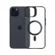 3mk iPhone 15 Plus vāciņš Satin Armor MagCase ar MagSafe, caurspīdīgs ar melnu rāmi