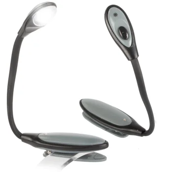 Lampiņa, lasīšanas gaisma ar klipsi, Dažādas krāsas | Clip-On LED Reading Light