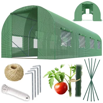 Plonos 4973-B dārza plēves siltumnīca 2.5 x 4 m (10 m²), zaļa