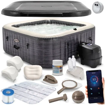 Intex 28452NP-Z 6-vietīgs piepūšamais SPA baseins ar hidromasāžu un LED, 239 x 71 cm