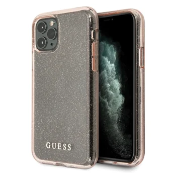 Guess iPhone 11 Pro Max vāciņš Glitter, rozā