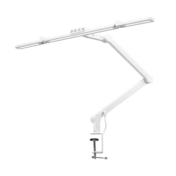 Glow L03 Bezēnu galda lampa manikīram ar regulējamu galvu, 24W, balta