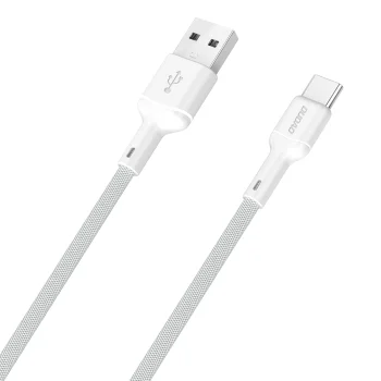 Dudao L9T 5A USB-A uz USB-C kabelis 1 m, balts