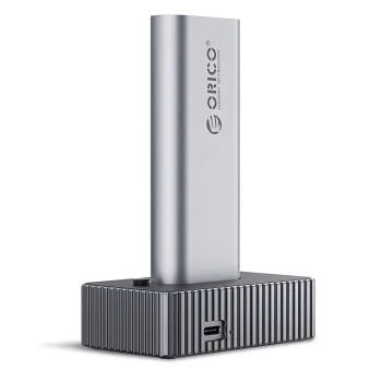 M.2 NVMe/SATA dokstacija Orico IT18C3 USB-C 10Gbps, pelēka