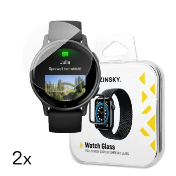 Aizsargstikls Wozinsky Full Glue priekš Garmin Vivoactive 5, 2 gab.