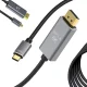 DisplayPort 1.4 uz USB-C kabelis, 8K/4K, 1.8m