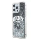 DKNY iPhone 14 Pro Max vāciņš Liquid Glitter Big Logo, melns