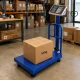 Elektroniskie platformas svari ar atzveltni, 100 kg, LCD, zili