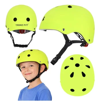 Bērnu velo ķivere Trike Fix LED S 48-54cm, gaiši zaļa
