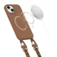 Tech-Protect iPhone 14 vāciņš MagNecklace MagSafe, brūns