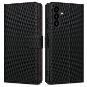 Tech-Protect Wallet RS maciņa vāciņš Samsung Galaxy A56 5G - Melns | Phone Case Cover Black