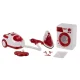 Kruzzel 00022570 bērnu sadzīves tehnikas komplekts 3-in-1, balts/sarkans